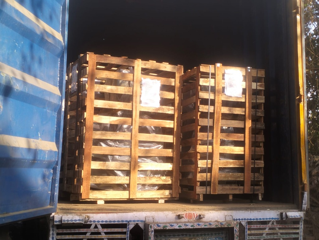 Crates in Container