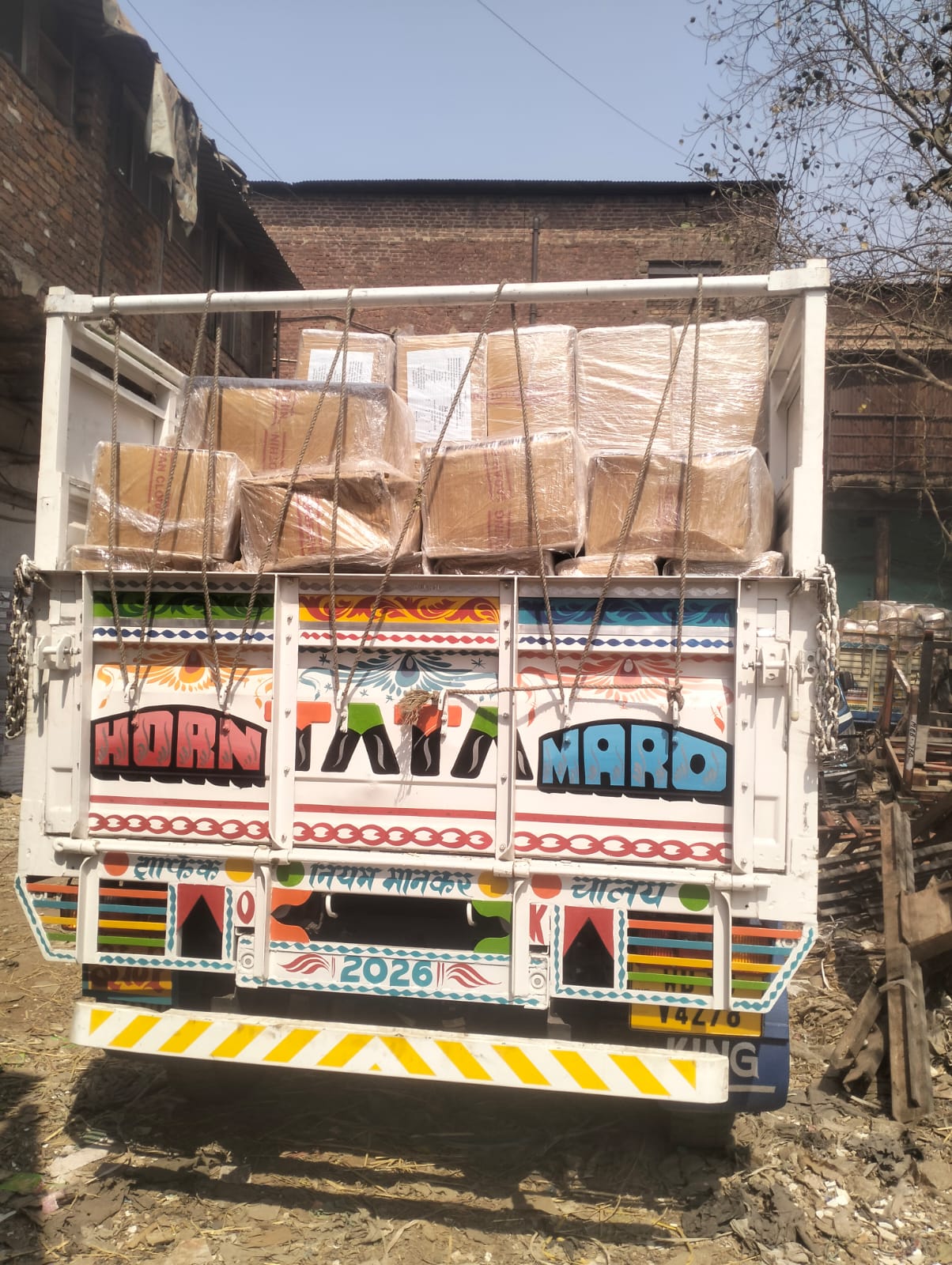 Loaded Truck Ready for Transport