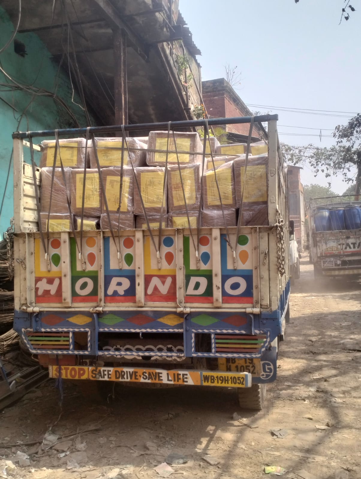 Packed Logistics Truck Cargo