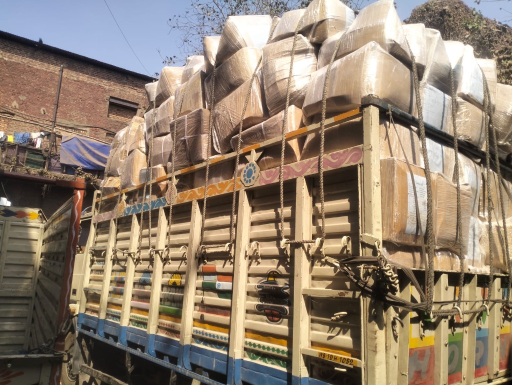 Packed Cargo on Truck